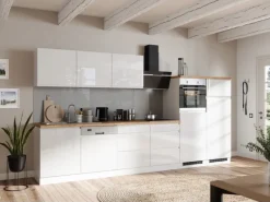 Held Möbel Kühlschränke|Einbauküchen<Held Küchen Küchenzeile Gera 360 cm Weiß/Wotan ohne E-Geräte