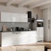 Sale Held Möbel Held Küchen Küchenzeile Gera 300 cm Weiß/Beton mit E-Geräten /autark