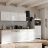 Held Möbel Held Küchen Küchenzeile Gera 300 cm Weiß/Wotan mit E-Geräte< Einbauküchen