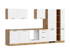 Held Möbel Einbauküchen<Held Küchen Küchenzeile Kempten 360 cm ohne E-Geräte Wotan/Weiß