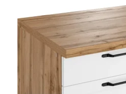 Held Möbel Held Küchen Küchenzeile Kempten 420 cm Weiß/Wotan mit E-Geräten Induktion