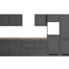 Held Möbel Küchenschränke<Held Küchen Küchenzeile Kempten 360 cm Grau/Graphit ohne E-Geräte /autark