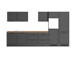 Held Möbel Küchenschränke<Held Küchen Küchenzeile Kempten 360 cm Grau/Graphit ohne E-Geräte /autark