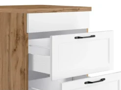 Held Möbel Kochfelder<Held Küchen Kochfeldschrank Kempten 60 cm Weiß/Wotan