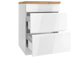 Held Möbel Kochfelder<Held Küchen Kochfeldumschrank Gera 60 cm Weiß/Wotan