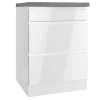 Online Held Möbel Held Küchen Kochfeldumschrank Gera 60 cm Weiß/Beton