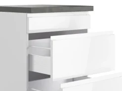 Online Held Möbel Held Küchen Kochfeldumschrank Gera 60 cm Weiß/Beton