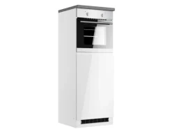 Held Möbel Herde<Held Küchen Ofen-Umbauschrank Gera 60 cm Weiß/Beton