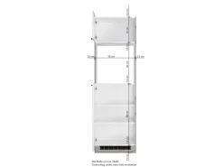 Held Möbel Küchenschränke<Held Küchen Ofen-Umbauschrank Kempten 60 cm Weiß/Wotan