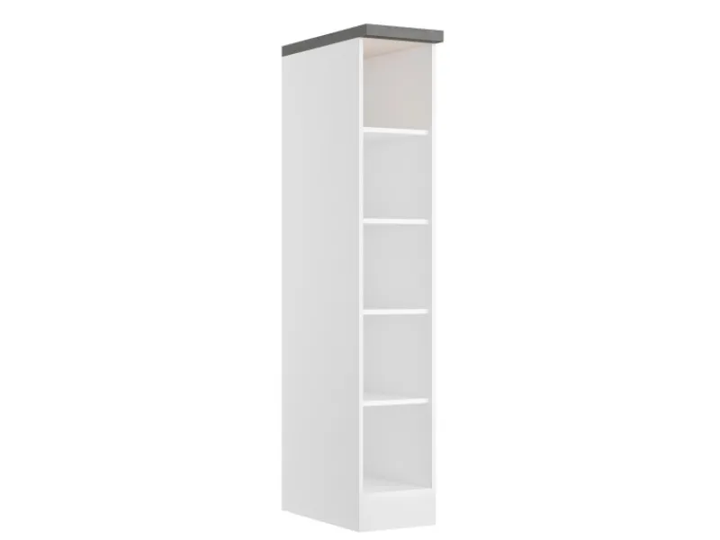 Best Held Möbel Held Küchen Offenes Regal Gera 30 cm Weiß/Beton