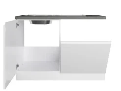 Held Möbel Küchenschränke<Held Küchen Spülenschrank Gera 120 cm Weiß/Beton