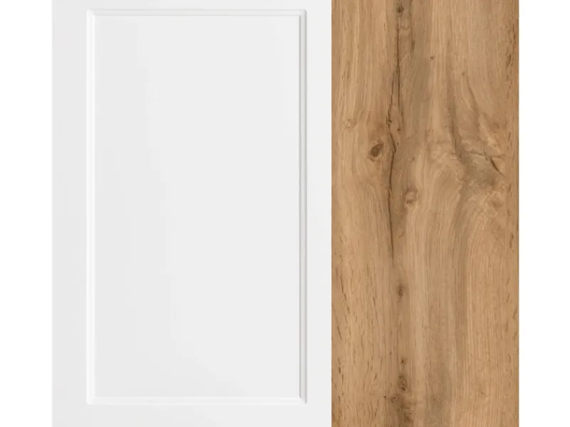 Best Held Möbel Held Küchen Spülenschrank Kempten 120 cm Weiß/Wotan 2 Türen