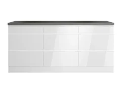 Held Möbel Küchenschränke<Held Küchen Unterschrank Gera 180 cm Weiß/Beton
