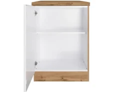 Sale Held Möbel Held Küchen Unterschrank Kempten 60 cm Weiß/Wotan