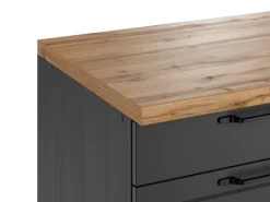Held Möbel Held Küchen Unterschrank Kempten 180 cm Grau/Graphit< Küchenschränke