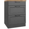 Held Möbel Küchenschränke<Held Küchen Unterschrank Kempten 60 cm Grau/Graphit 2 Türen