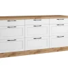 Held Möbel Held Küchen Unterschrank Kempten 180 cm Weiß/Wotan< Küchenschränke