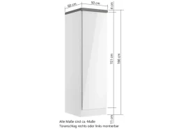 Held Möbel Küchenschränke<Held Küchen Vorratsschrank Gera 50 cm Weiß/Wotan