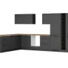 Held Möbel Winkelküchen|Herde<Held Küchen Winkelküche Kempten 360 cm ohne E-Geräte Graphit/Grau
