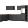 Clearance Held Möbel Held Küchen Winkelküche Kempten 360 cm Grau/Graphit ohne E-Geräte /autark