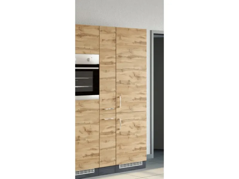Held Möbel Gefrierschränke|Küchenschränke<Apothekerschrank Sorrento 30x200x60cm 2 Auszüge Wotan.-Graf.