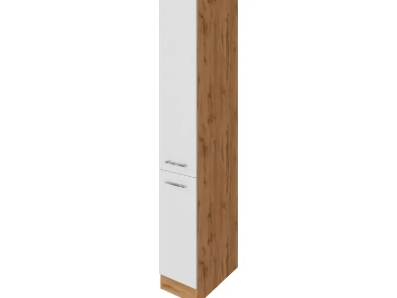 Held Möbel Gefrierschränke<Apothekerschrank Sorrento 30x200x60cm 2 Auszüge Weiß-Wotan.