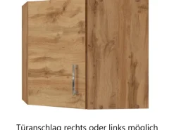 Best Held Möbel Küchen-Eck-Hängeschrank Sorrento BxHxT 60x57x60cm WotanEiche