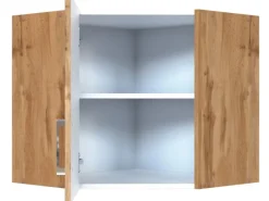 Best Held Möbel Küchen-Eck-Hängeschrank Sorrento BxHxT 60x57x60cm WotanEiche