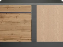 Held Möbel Küchenschränke<Küchen-Eckschrank Turin 120 cm Wotaneiche/Graphit