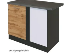 Sale Held Möbel Küchen-Eck-Unterschrank Sorrento 110x85x60cm Tür + EL-B. Wotan.-Graf.