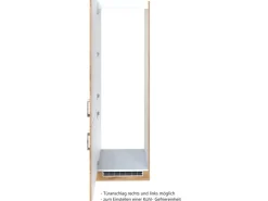 Clearance Held Möbel Küchen-Gefrierschrankumbau Sorrento B60 x H200 x T60 cm Wotaneiche