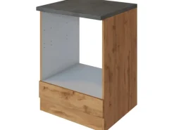 Held Möbel Single-Küchen|Pantryküchen<Küchen-Herdumbau Sorrento B60 x H85 x T60cm Nische f. Ofen Wotaneiche