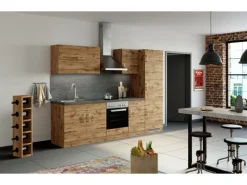 Online Held Möbel Küchen-Hängeschrank Sorrento BxHxT 50x 57x 34cm Wotaneiche-Wotaneiche