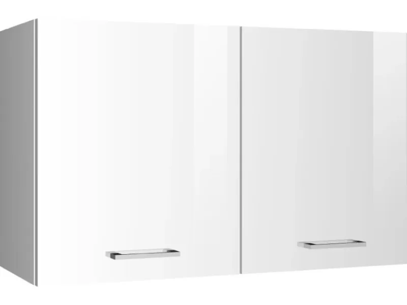 Online Held Möbel Küchen-Hängeschrank Mailand 100 cm Hochglanz / Weiß