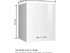 Held Möbel Küchen-Hängeschrank Mailand 50 cm Hochglanz /< Küchenschränke