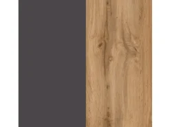 Clearance Held Möbel Küchen-Kühlschrank/Ofenumbauschrank  Turin 60 cm Wotaneiche/Graphit Wotaneiche-Graphit