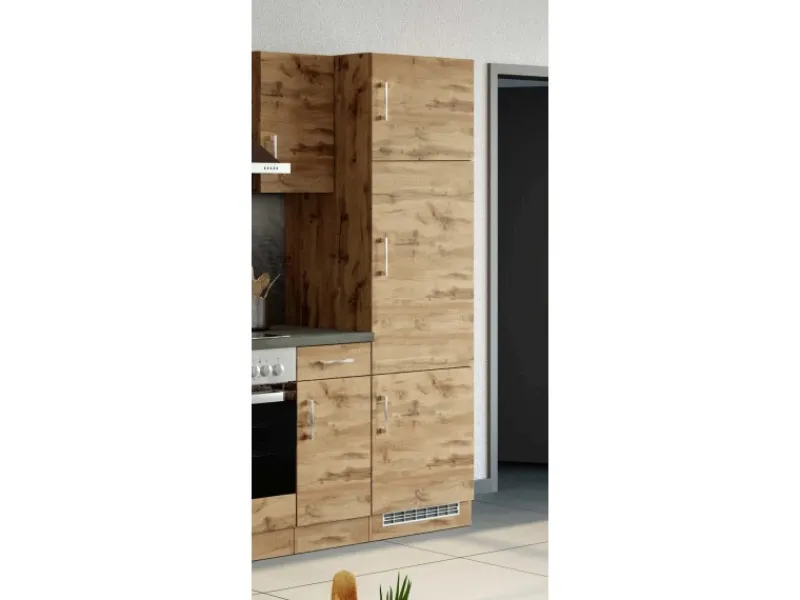 Held Möbel Gefrierschränke|Kühlschränke<Küchen-Kühlschrankumbau Sorrento B60 x H200 x T60cm Nische Wotaneiche