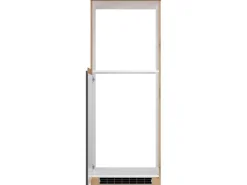 Held Möbel Küchen-Kühlschrank/Ofenumbauschrank  Turin 60 cm Graphit/Wotaneiche< Kühlschränke