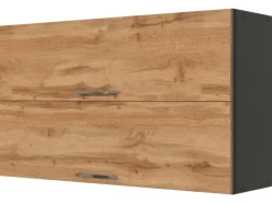 Discount Held Möbel Küchen-Klapphängeschrank Sorrento BxHxT 100x57x34cm Wotaneiche-Grafit