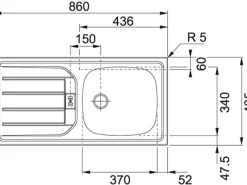 Held Möbel Küchen-Spülenunterschrank Mailand 100 cm Hochglanz /< Küchenschränke