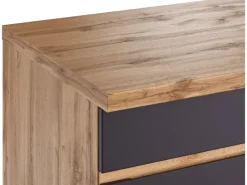 Held Möbel Küchenunterschrank Turin 120 cm Graphit/Wotaneiche< Single-Küchen|Pantryküchen