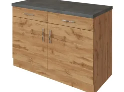 Sale Held Möbel Küchen-Unterschrank Sorrento 100x85x60cm 2 Tür. 2Schubk.+Boden Wotan.