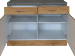 Sale Held Möbel Küchen-Unterschrank Sorrento 100x85x60cm 2 Tür. 2Schubk.+Boden Wotan.
