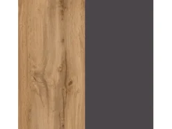 Held Möbel Einbauküchen<Küchenunterschrank Turin 60 cm 1 Tür 1 Schublade Wotaneiche/Graphit