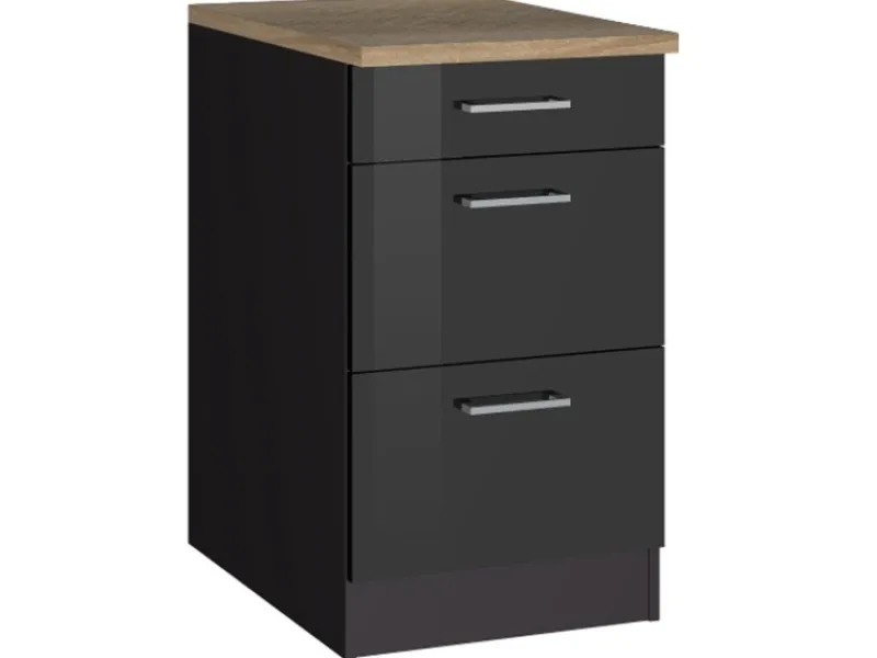 Held Möbel Küchenschränke<Küchenunterschrank Mailand 50 cm m. Auszügen Hochgl. /