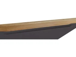 Held Möbel Küchenunterschrank Turin 60 cm 1 Tür 1 Schublade Graphit/Wotaneiche< Küchenschränke