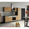 Sale Held Möbel Küchenzeile Sorrento 270 cm Wotaneiche-Grafit