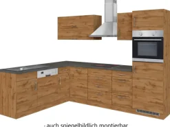 Held Möbel Winkelküchen|Kochfelder<Küchenzeile Sorrento 210/ 270 cm Wotaneiche Winkel