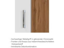 Held Möbel Winkelküchen<Küchenzeile Sorrento 210/ 270 cm Weiß-Wotaneiche o. E-Geräte Winkel