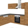 Held Möbel Küchenzeile Sorrento 210/ 270 cm Wotaneiche Winkel< Winkelküchen|Einbauküchen